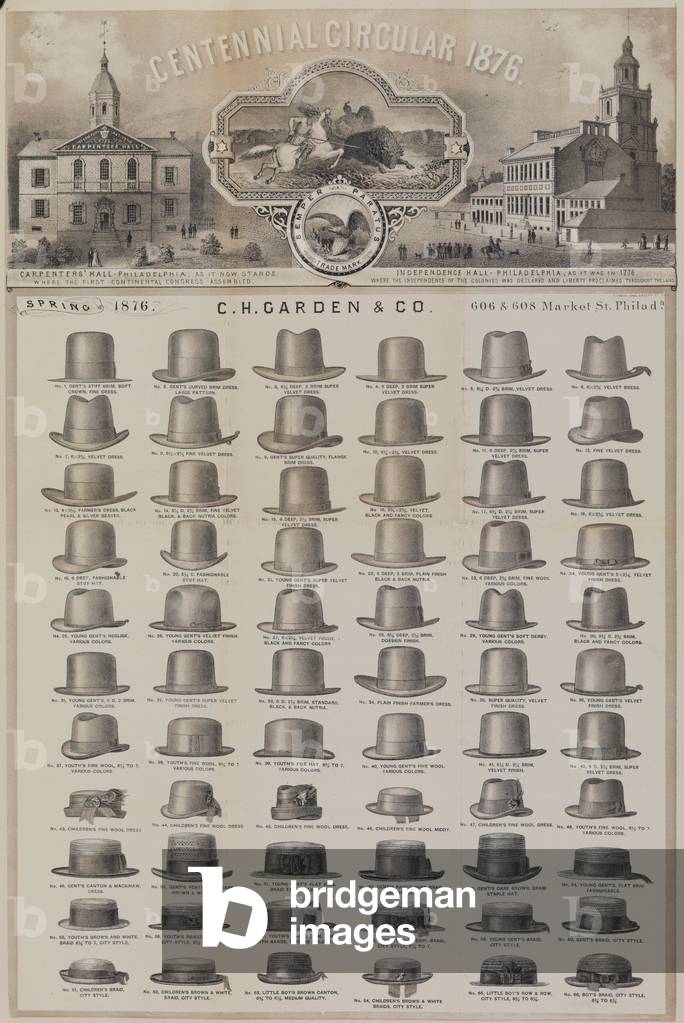 Cover of the 'Centennial Circular 1876', 1876 (litho)