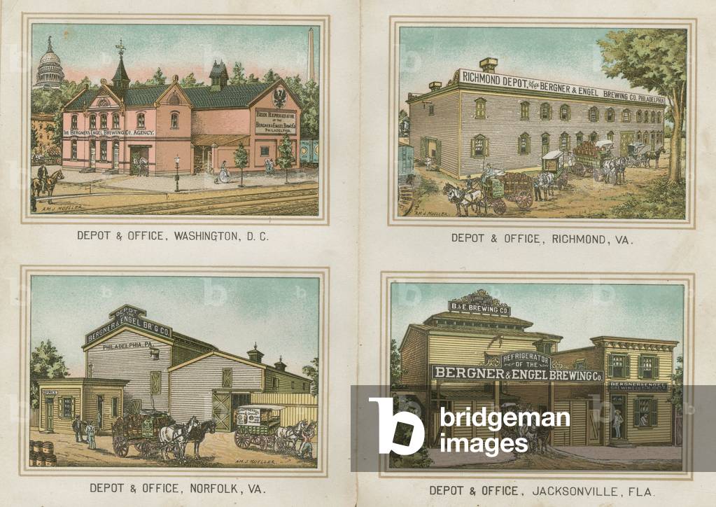 The Bergner & Engel Brewing Co., Philadelphia, c.1890 (chromolithograph)