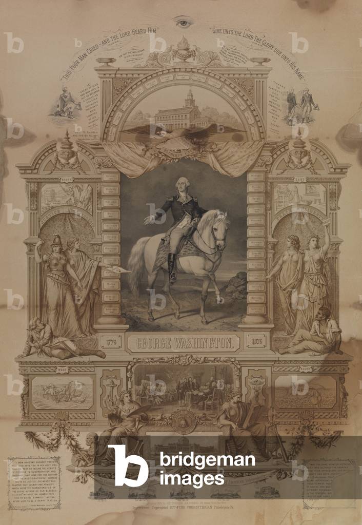 In commemoration of the hundredth anniversary of American Independence, c.1876-7 (litho)