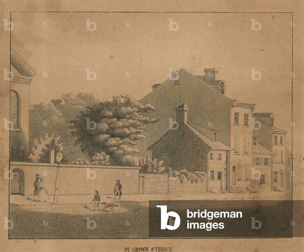 37 Crown Street, 1843 (litho)


