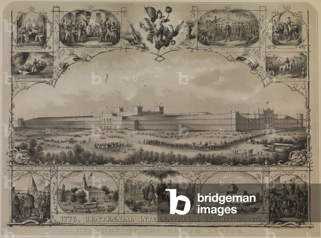 1776, Centennial International Exhibition, 1876, 1875 (litho)