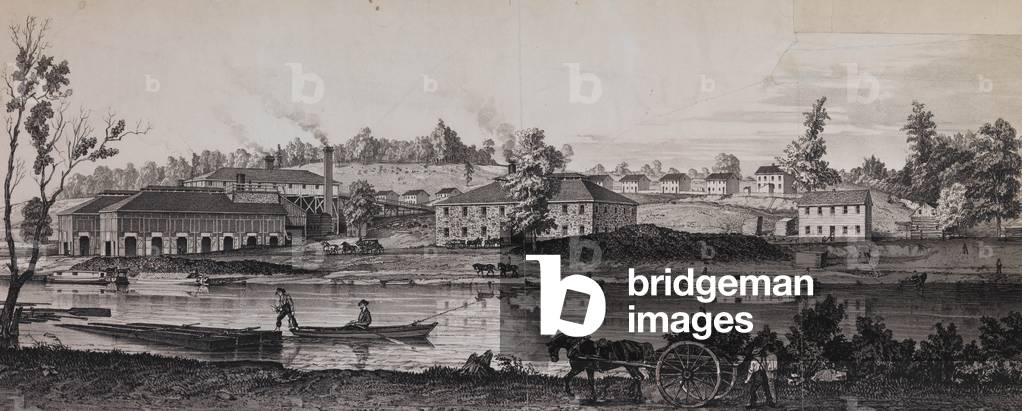 Advertisement for 'Safe-Harbor Iron [Works, Reeves,] Abbot & Co. Philada.', c.1850 (litho)