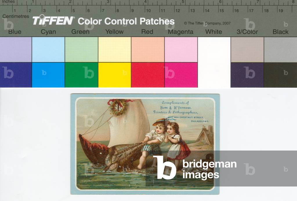 Compliments of Burk & M'Fetridge, printers & lithographers, 304 Chestnut, Philadelphia, c.1880 (chromolitho)
