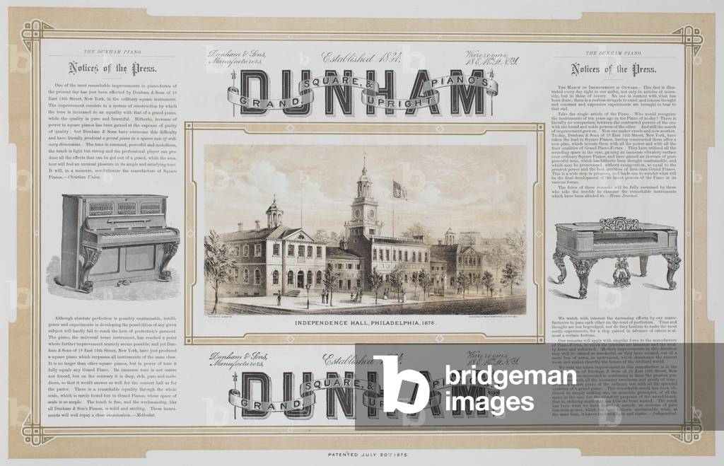 Centennial album, c.1875 (litho)