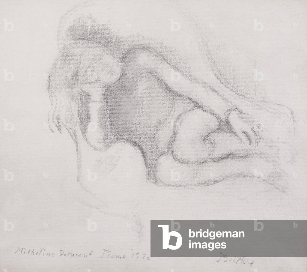 Michelina addormentata, 1970 (matita)