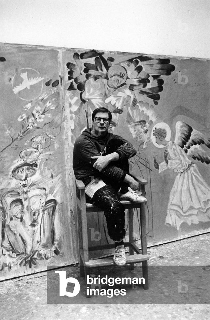 Louis Cane, french painter and sculptor, january 1984