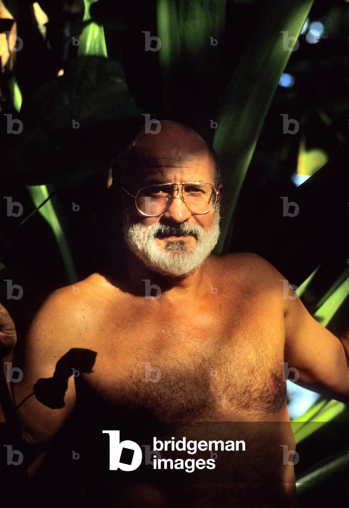 Alain Bonnefoit, french painter, here in Tahiti in 1986
