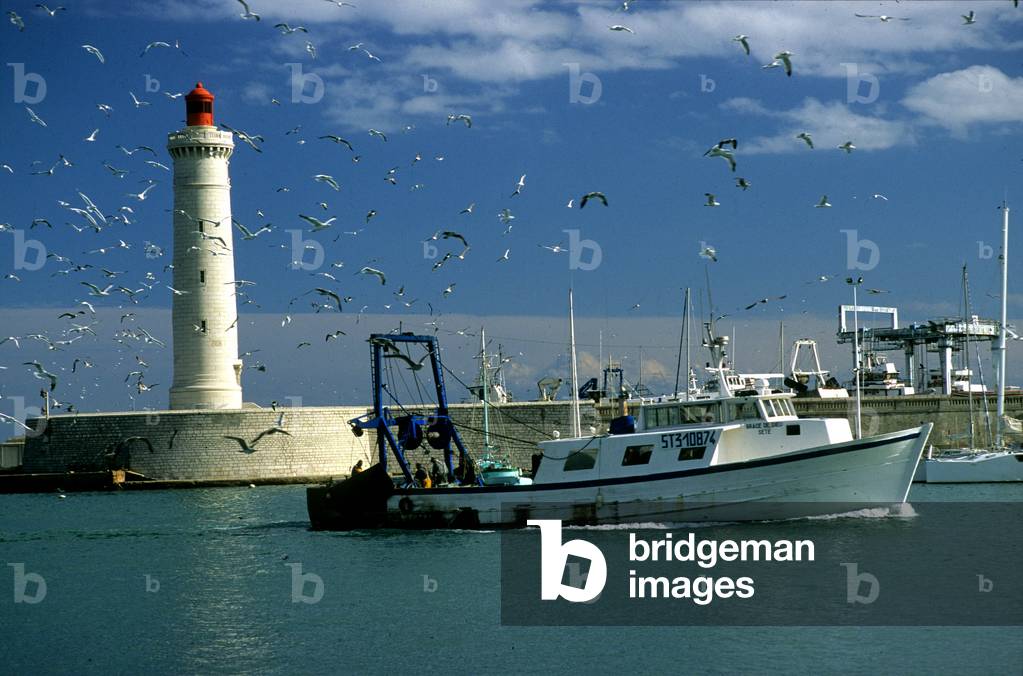 Sete, France, 2008 : the lighthouse and the harbour