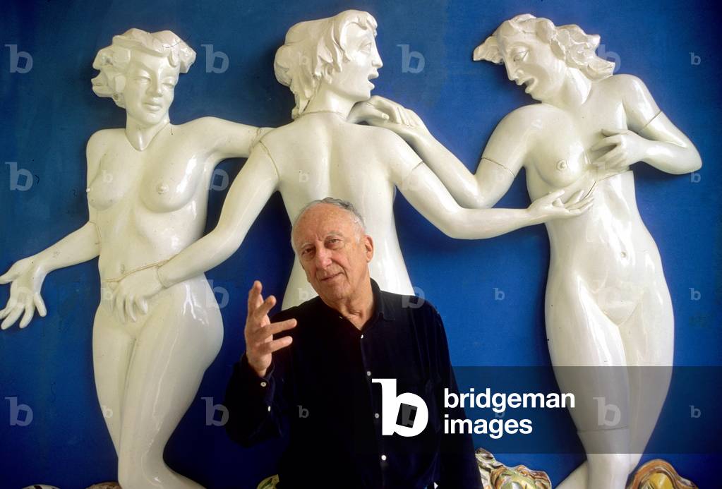 Enrico Baj (1924-2003) italian painter, 1999