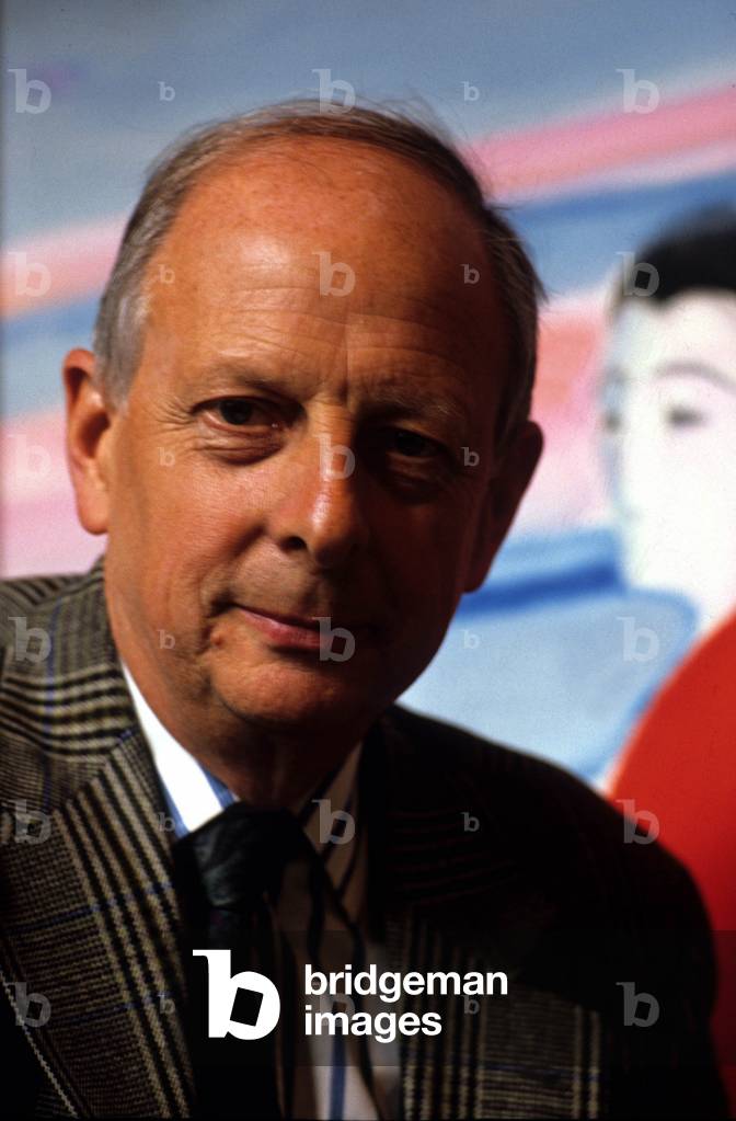 Andre Brasilier, french painter, here in 1991 in Paris (photo)