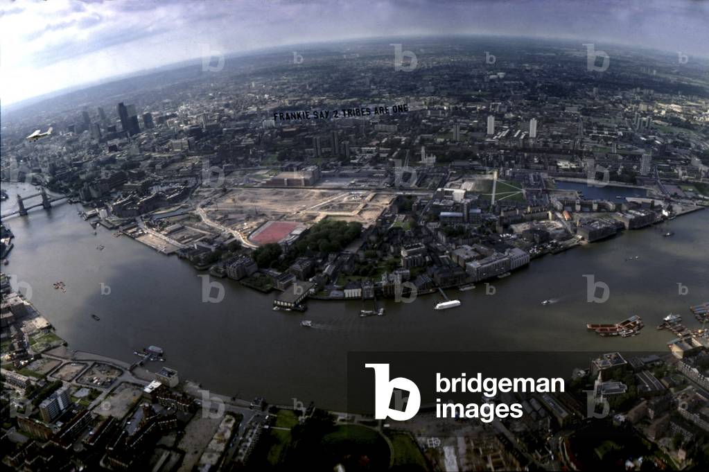 First post-war aerial advertising