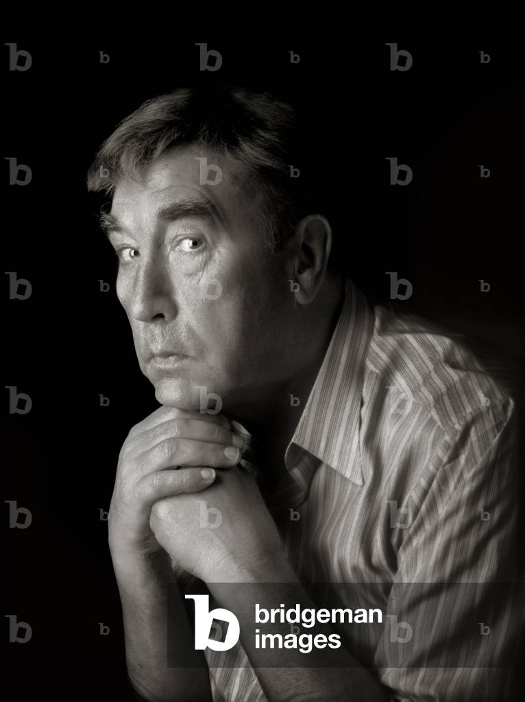 Portrait of The Actor - Comedian Frankie Howard Moments Before Curtain Up at The Theatre (b/w photo)