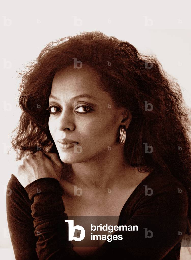 Portrait of The Motown Singer Diana Ross (photo)