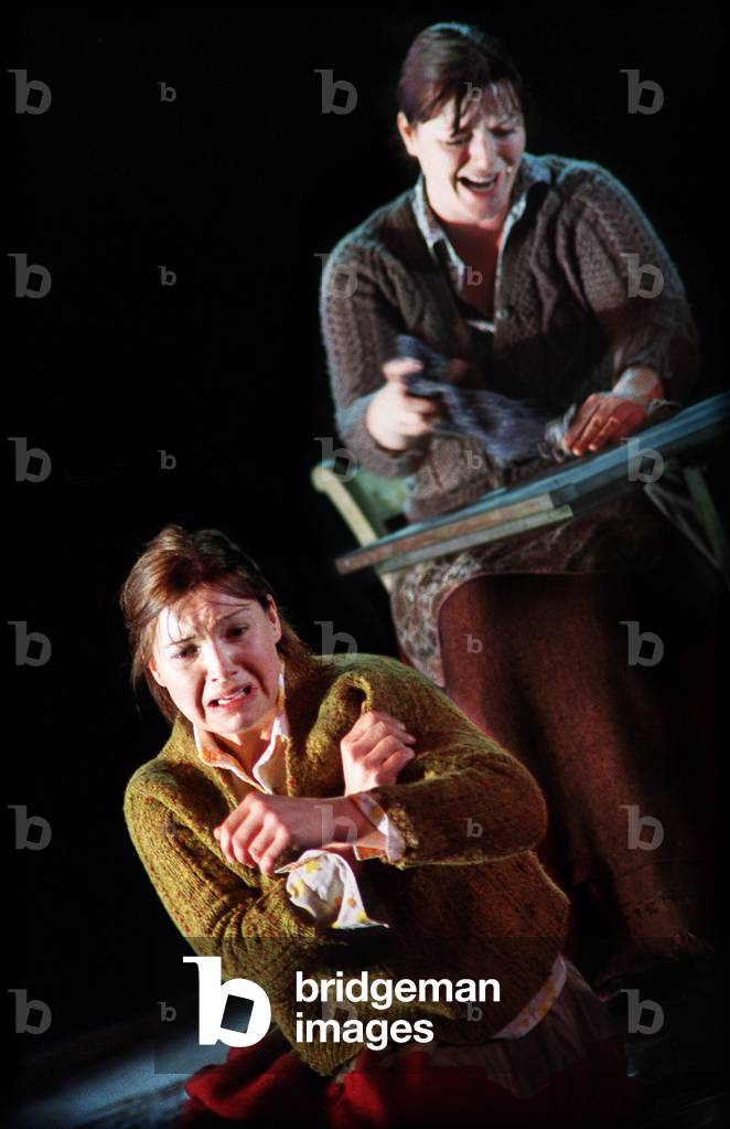 Madeleine Shaw as Nora and Claire Booth as Cathleen in 'Riders to The Sea'
