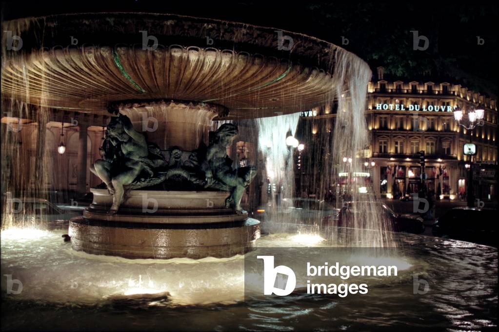 Comedie Francaise 13 Fountain Fountain with  Cherubs Exterior of La Comedie Francaise Opposite Hotel Du Louvre (photo)