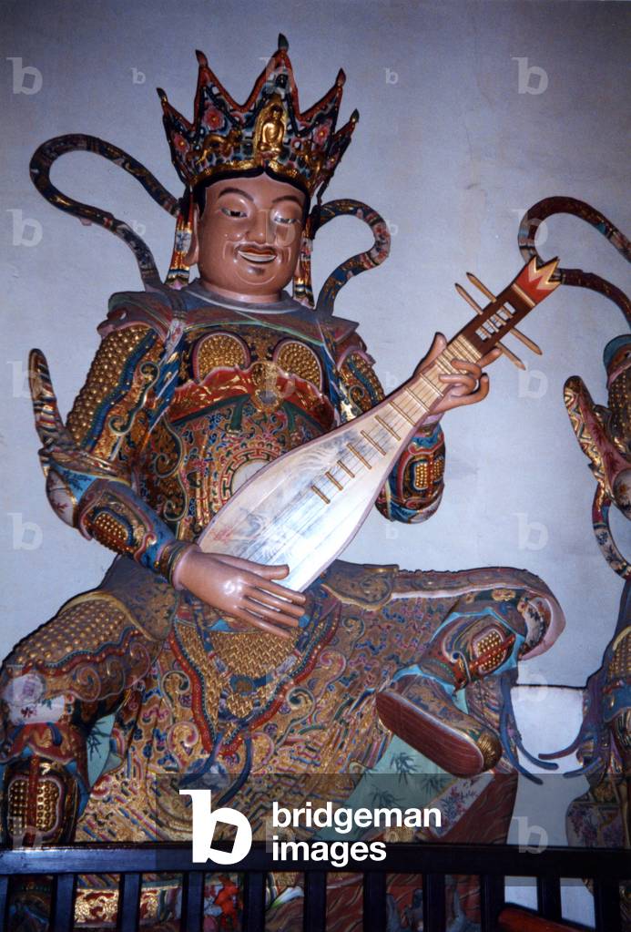 Statuette of a pipa player