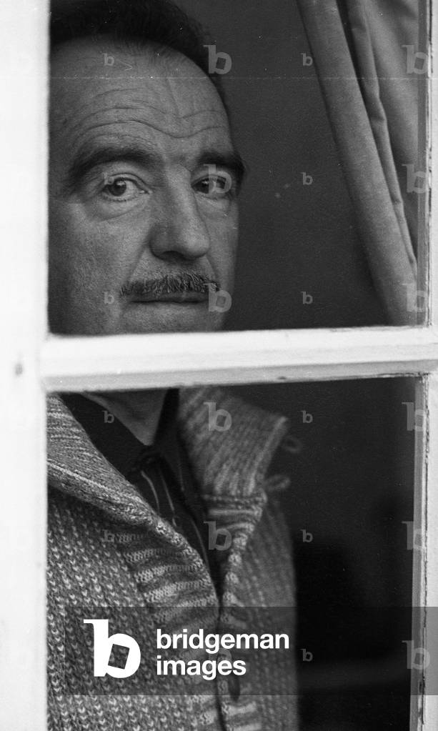 The writer Roger Delpey, France, 12/1980