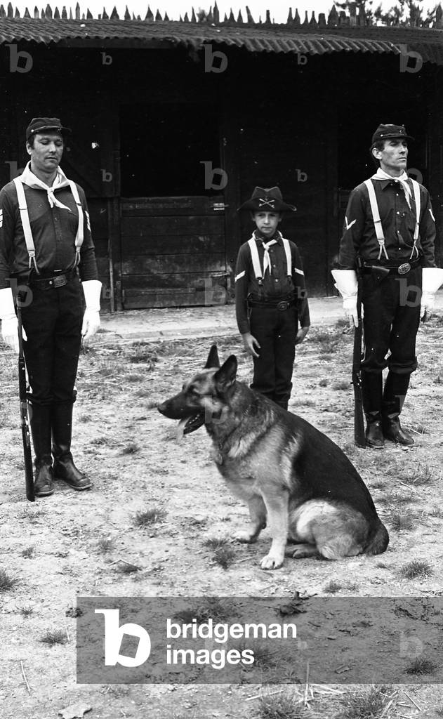 The dog-actor Mabrouk turns an episode of Rin Tin Tin 