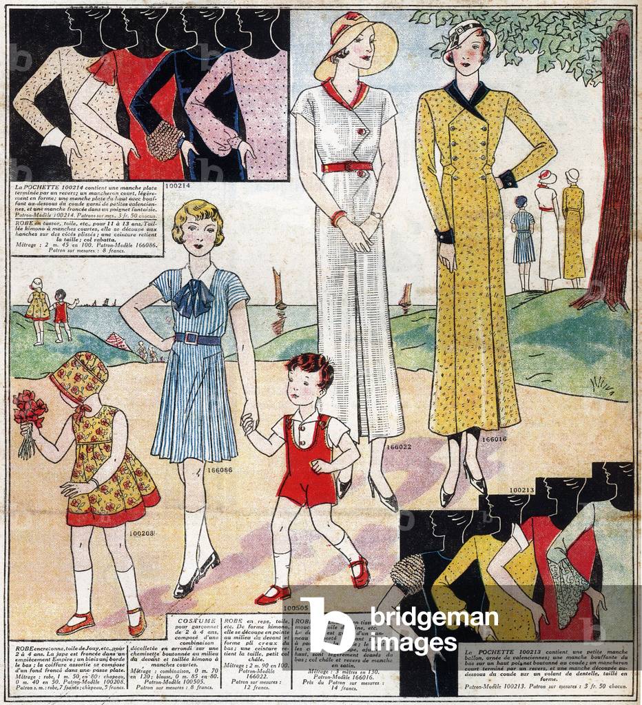 Immagine di Stampa "Moda francese" 1932 di French School