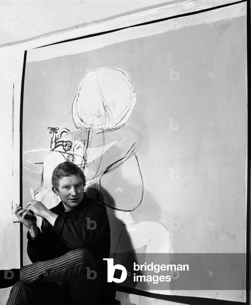 Brett Whiteley, 1964 (b/w photo)