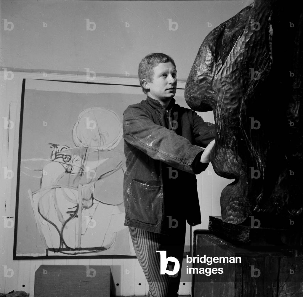Brett Whiteley, 1964 (b/w photo)