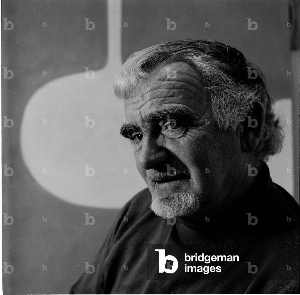 William Scott, 1972 (b/w photo)