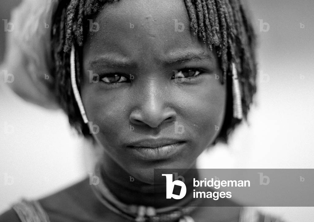 Mucubal Girl, Virie Area, Angola, Africa (photo)