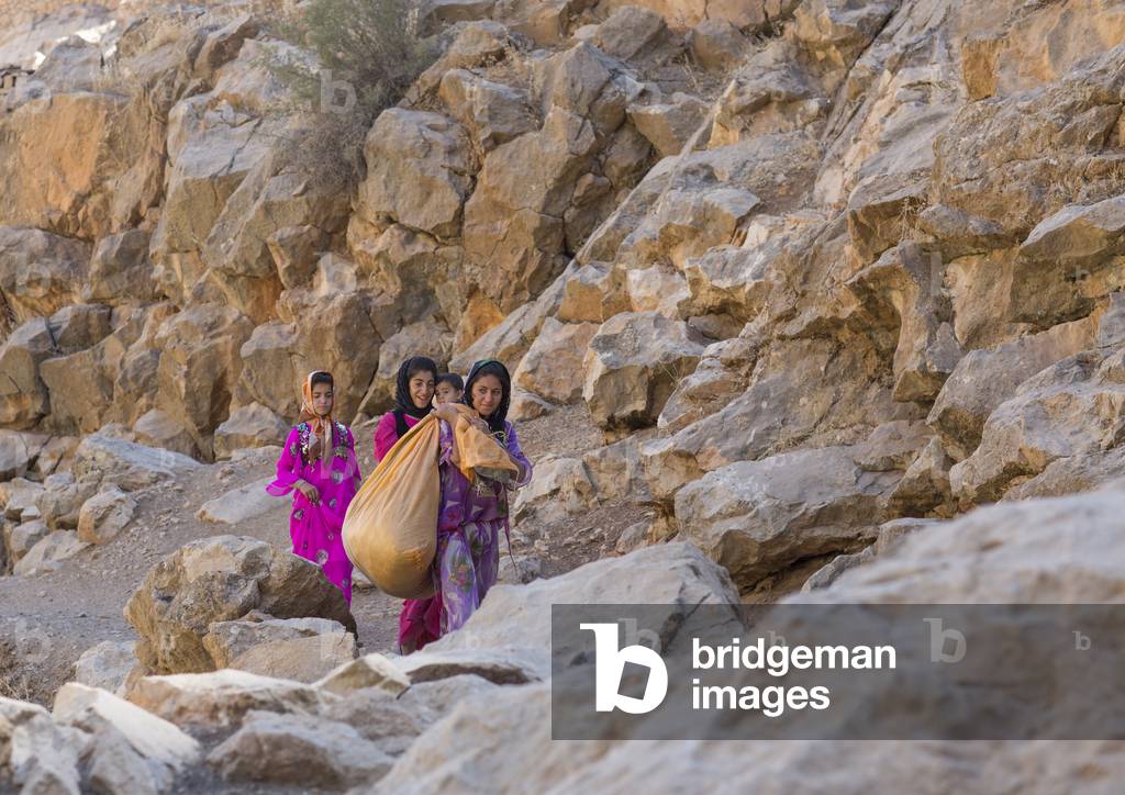 Children Walking In The Mountain, Palangan, Iran, 2013 (photo)