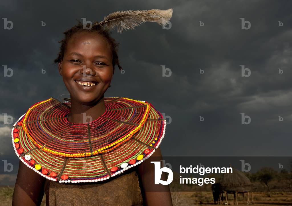 Pokot tribe girl , Kenya, Africa (photo)