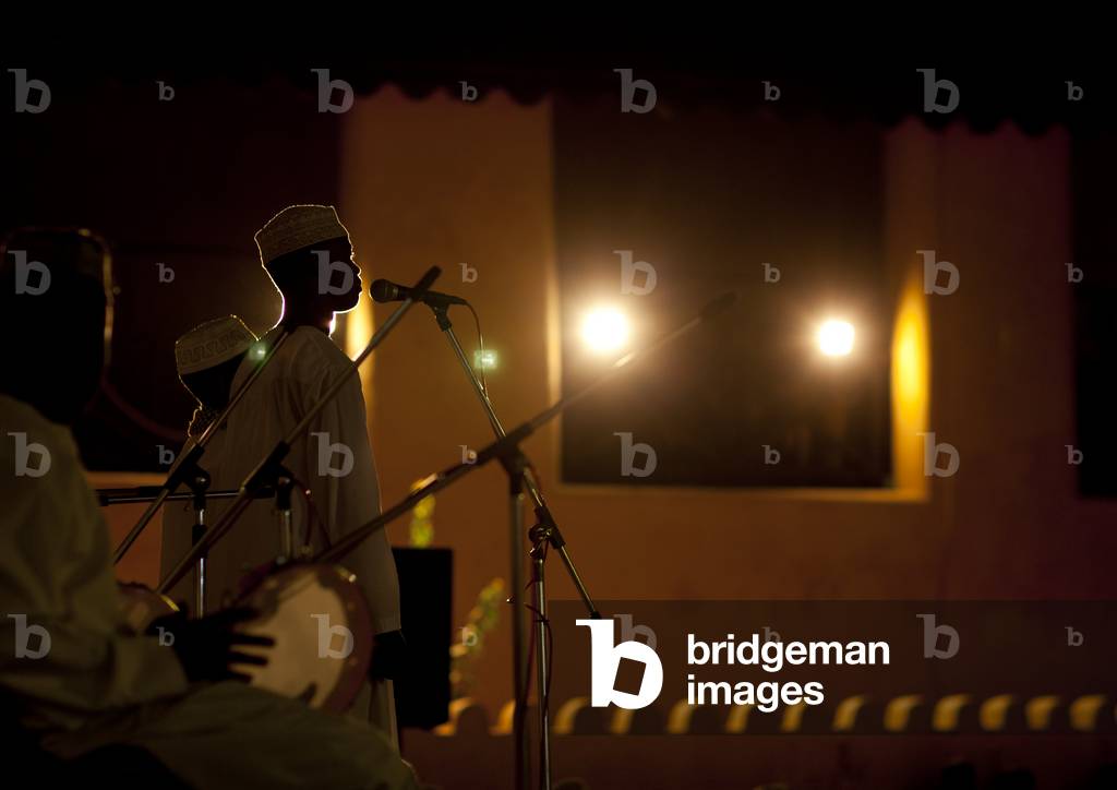 Musicians playing at maulidi festival, Lamu Kenya, Africa (photo)
