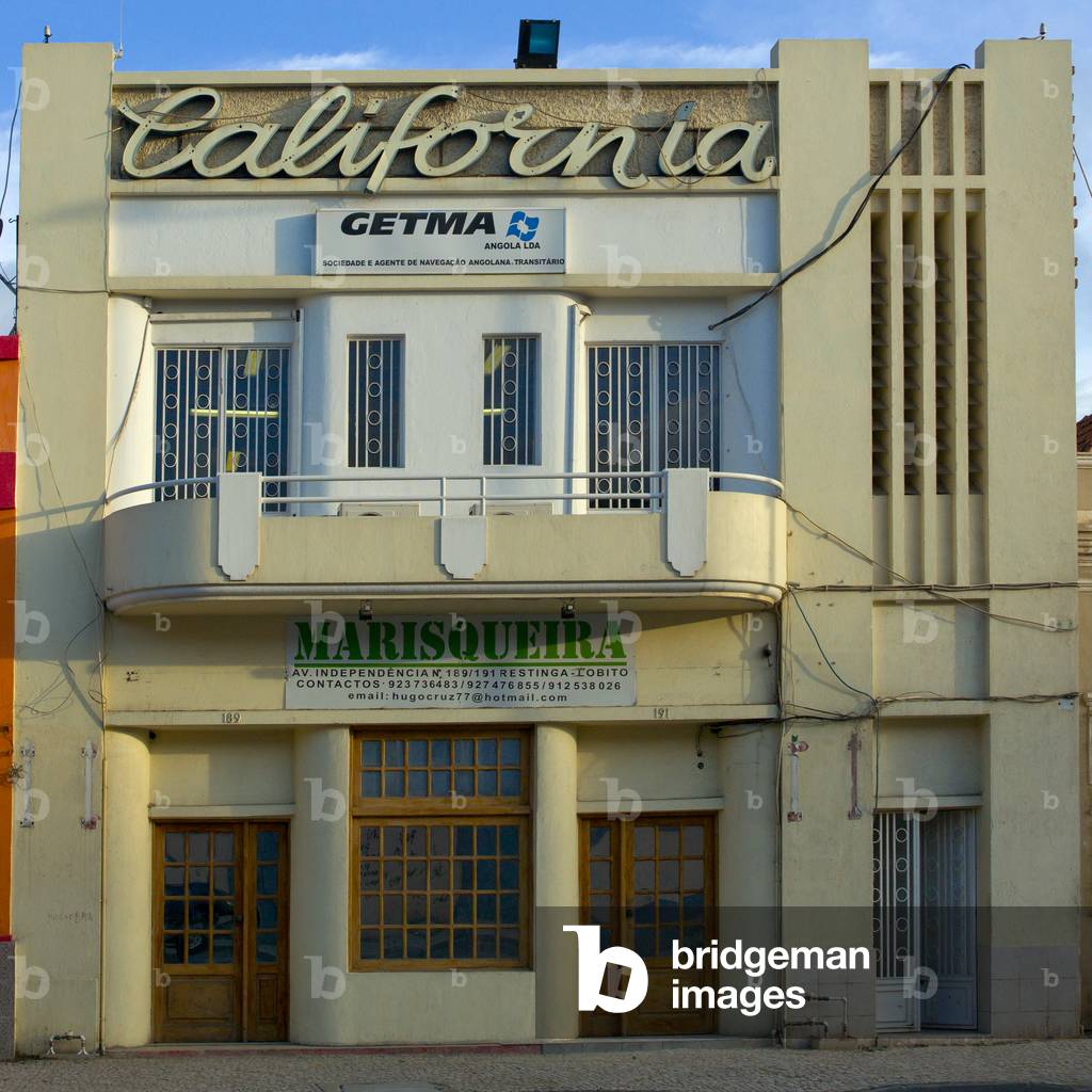 Art Deco building in Lobito, Angola, Africa (photo)