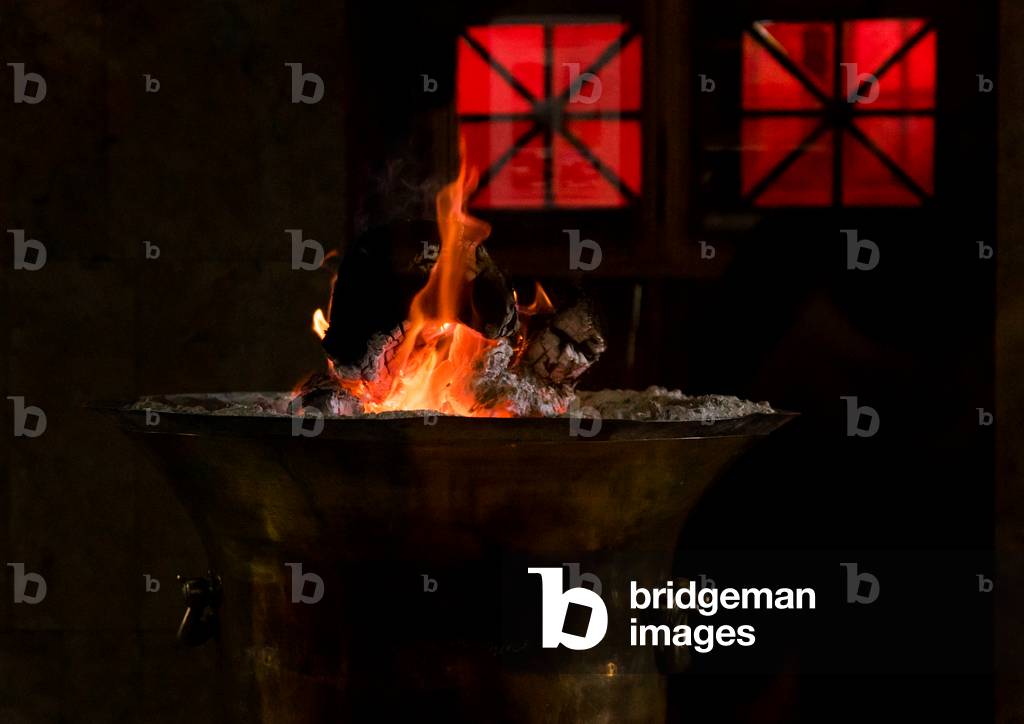The Eternal Flame Which Has Burned Continuously for 1, 500 Years at the Zoroastrian Temple of Ateshkade, Yazd Province, Yazd, Iran (photo)