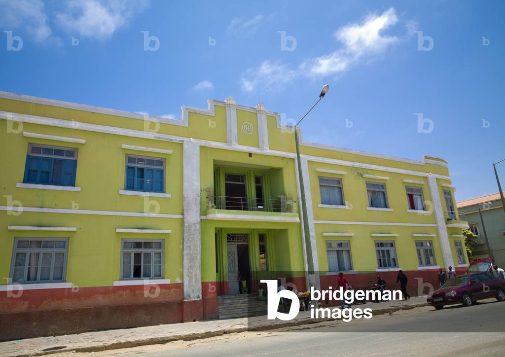 Former Portuguese building in Namibe Town, Angola, Africa (photo)