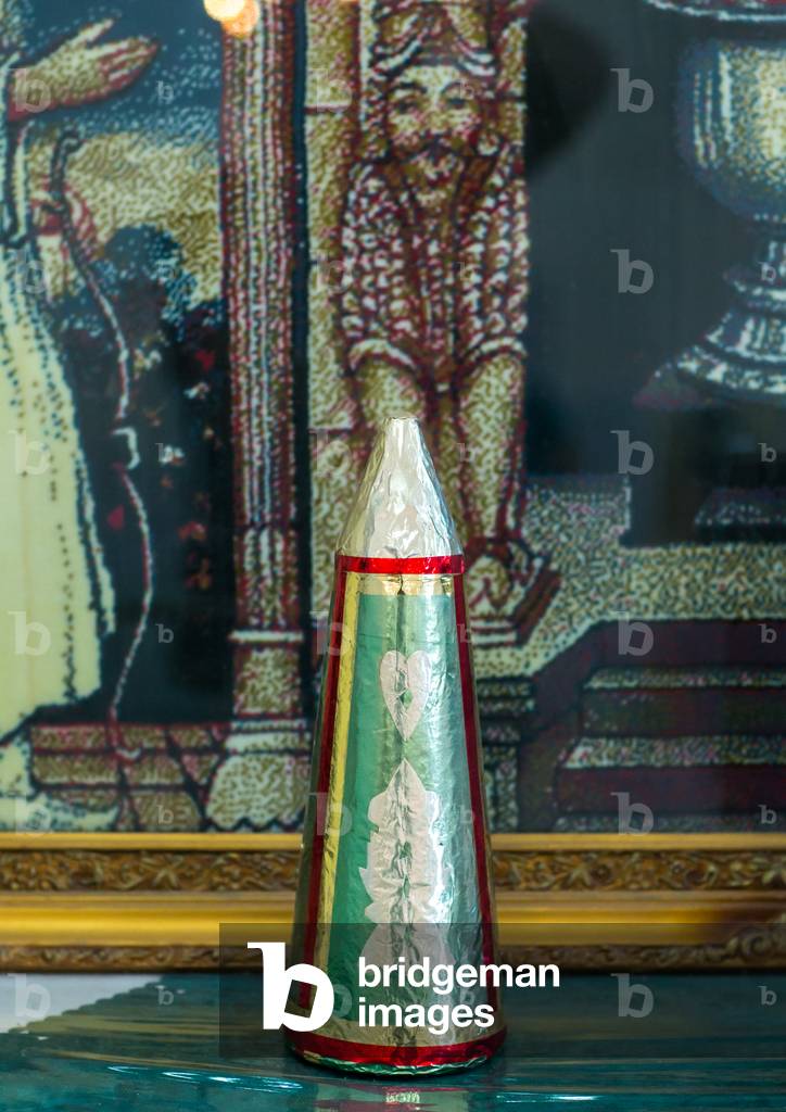 Zoroastrian Sugar Cone Offering for Ceremony, Yazd Province, Yazd, Iran (photo)