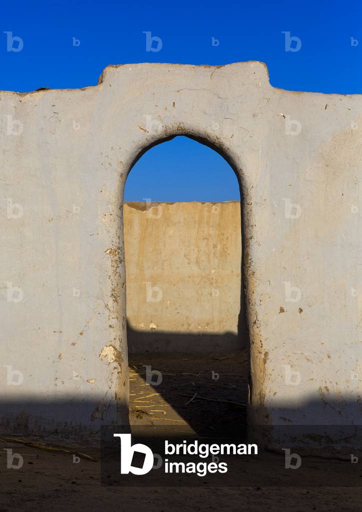 Gate in The Courtyard of a Traditional Nubian House, Tumbus, Nubia, Sudan (photo)