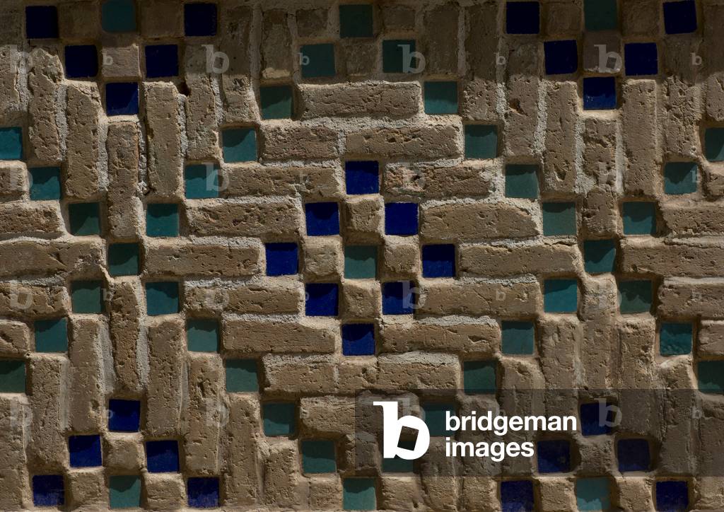 Brick decoration in Ameh Mosque, Isfahan province, Natanz, Iran (photo)