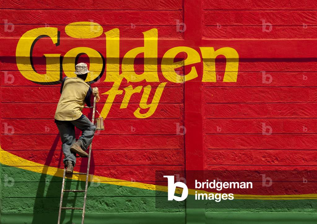 Painting adverstising, Kenya, Africa (photo)