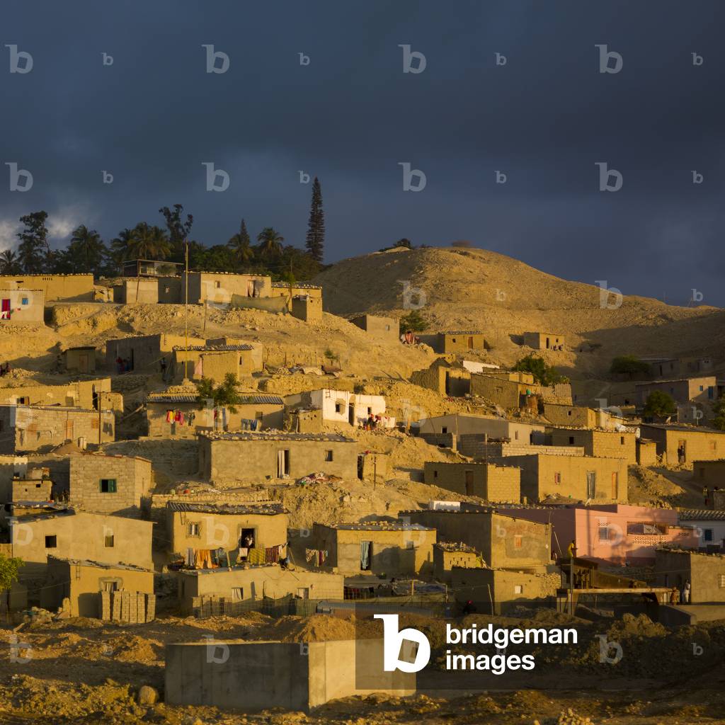 Suburbs of Lobito at Sunset, Angola, Africa (photo)