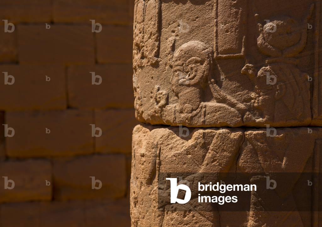Column in Naga Site, Naga, Nubia, Sudan (photo)
