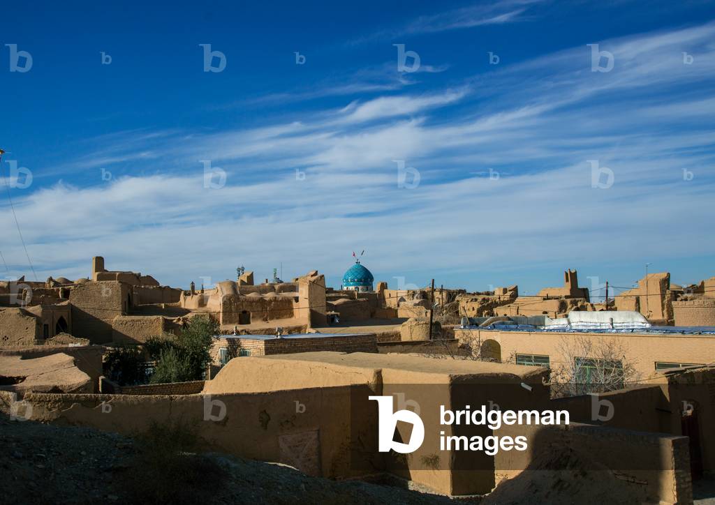 Wind Towers Used As A Natural Cooling System In Iranian Traditional Architecture, Ardakan County, Aqda, Iran, 2016 (photo)