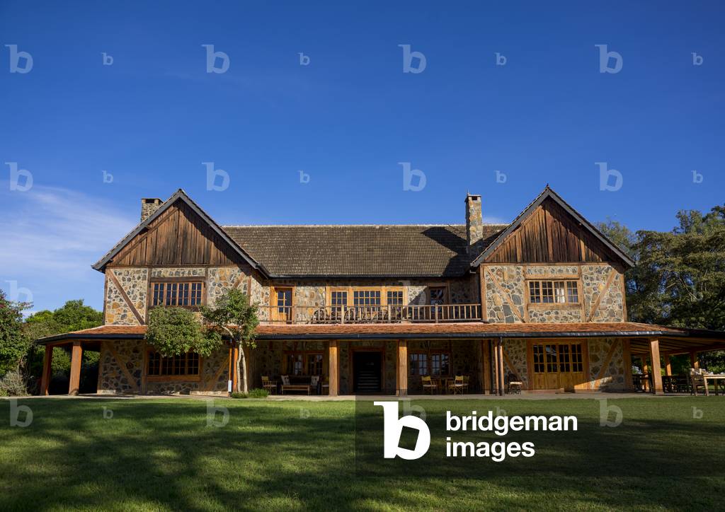 Mukima house, A beautiful old-style tourist lodge, Laikipia county, Nanyuki, Kenya, Africa (photo)