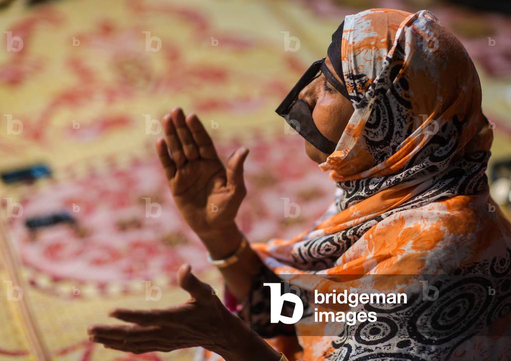 Woman With Traditional Burqa Mask During A Zar Ceremony, Qeshm Island, Salakh, Iran, 2015 (photo)