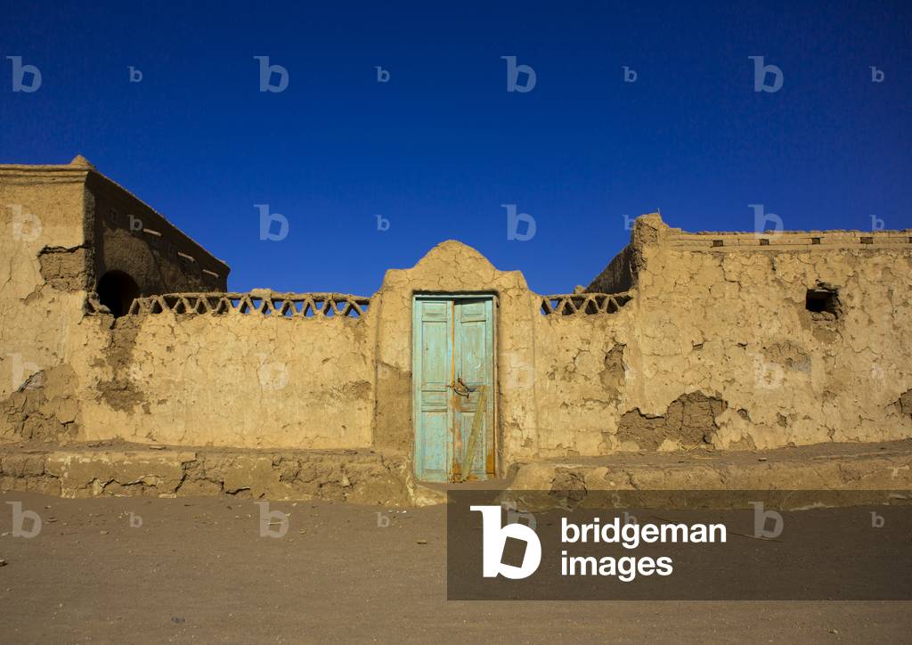 Traditional Nubian Architecture of a Doorway, Delgo, Northern Province, Sudan (photo)
