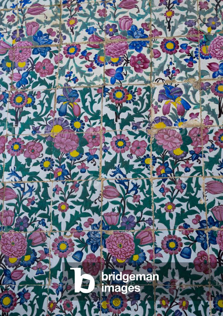 Decorated Tilework In Vakil Mosque, Fars Province, Shiraz, Iran, 2015 (photo)