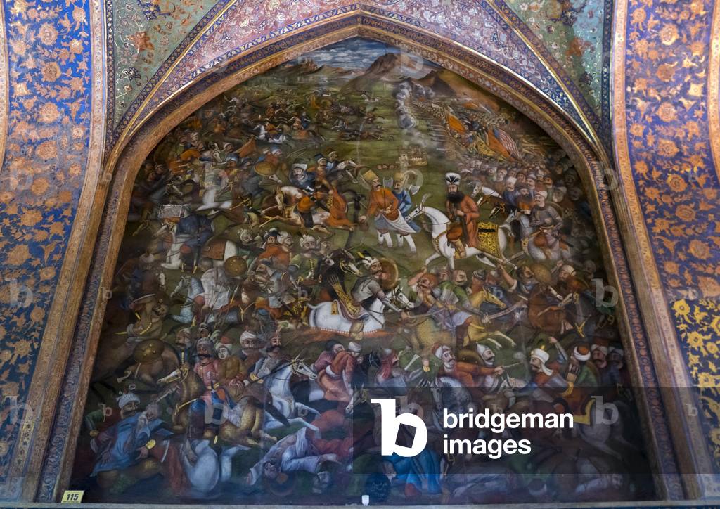 Colorful Mural Painting In Hasht Behesht Palace
, Isfahan Province, Isfahan, Iran, 2015 (photo)