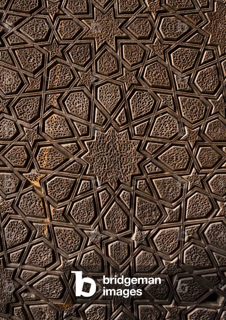 Old Wooden Door Carved, Yazd Province, Yazd, Iran (photo)
