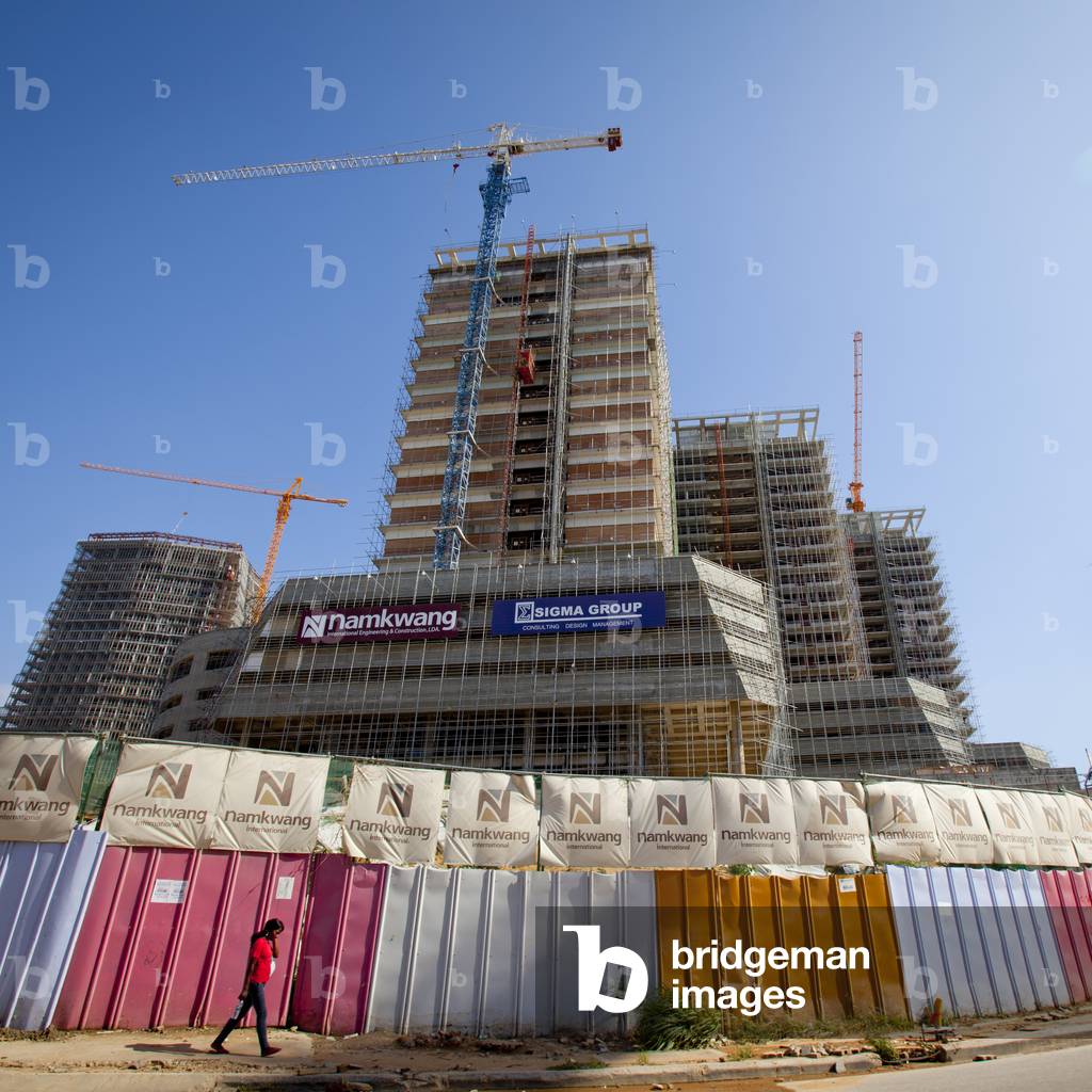 Chinese building Site in Luanda, Angola, Africa (photo)