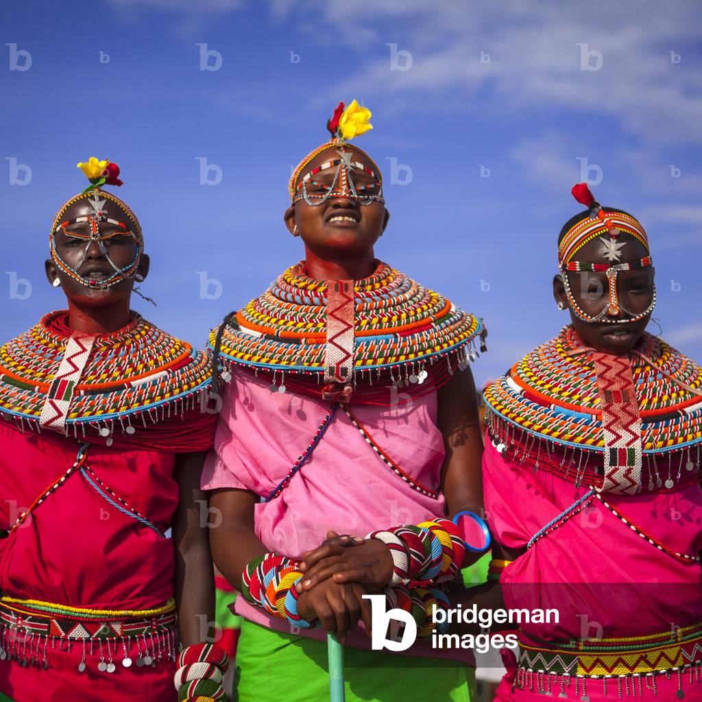 Rendille tribeswomen, Turkana lake, Loiyangalani, Kenya, Africa (photo)