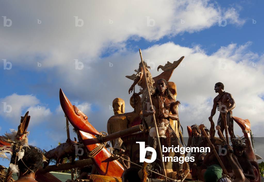 Float Carnival Parade, Tapati Festival, Easter Island, Chile
 (photo)
