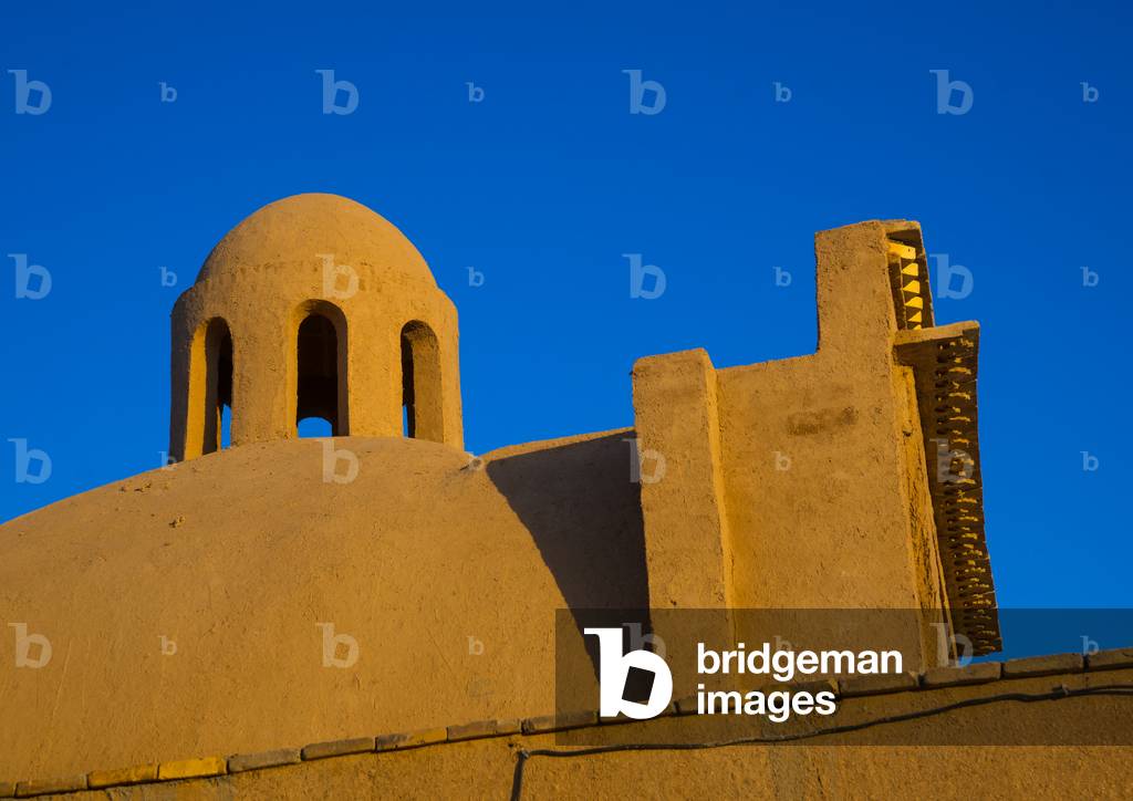 Wind Towers used as a Natural Cooling System in Iranian Traditional Architecture, Yazd Province, Yazd, Iran (photo)